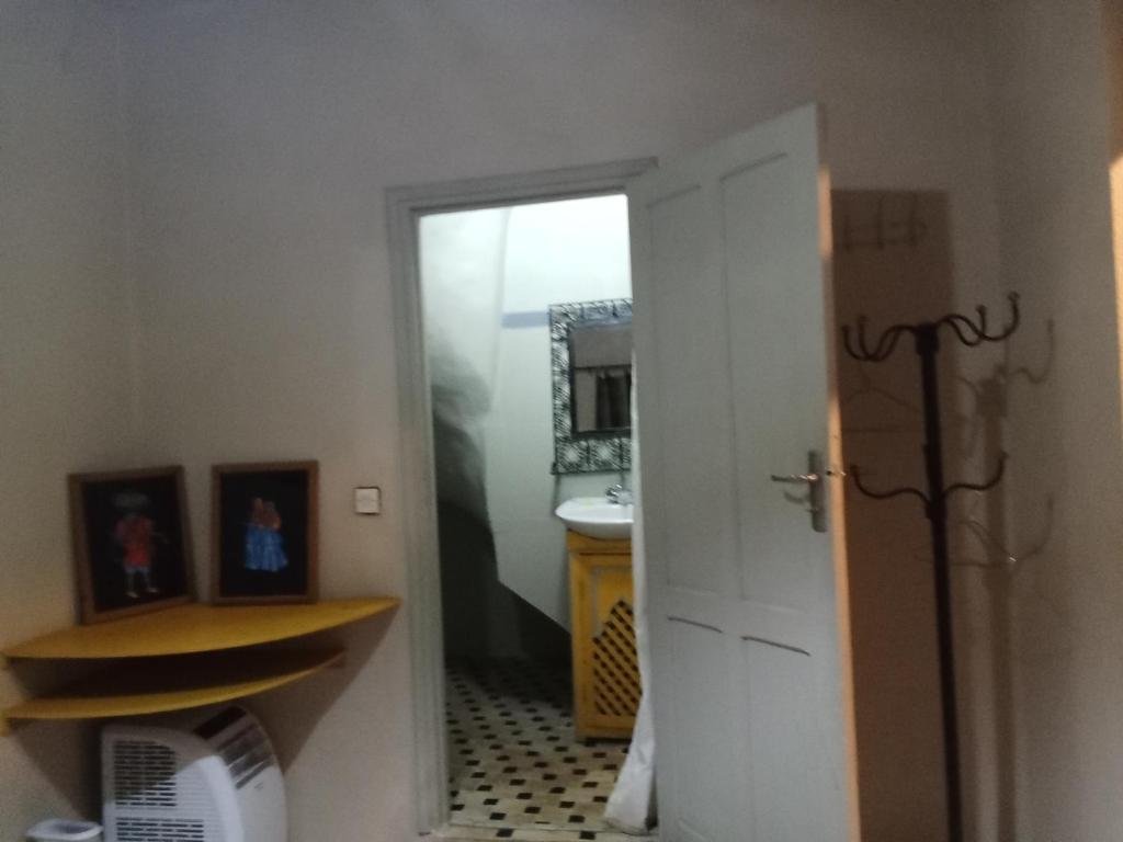 Koupelna v ubytování Riad taddert
