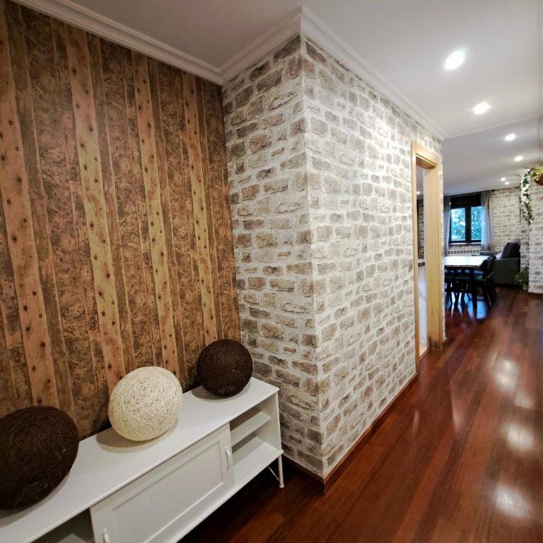 Posezení v ubytování Apartamento con terraza al Puente Romano