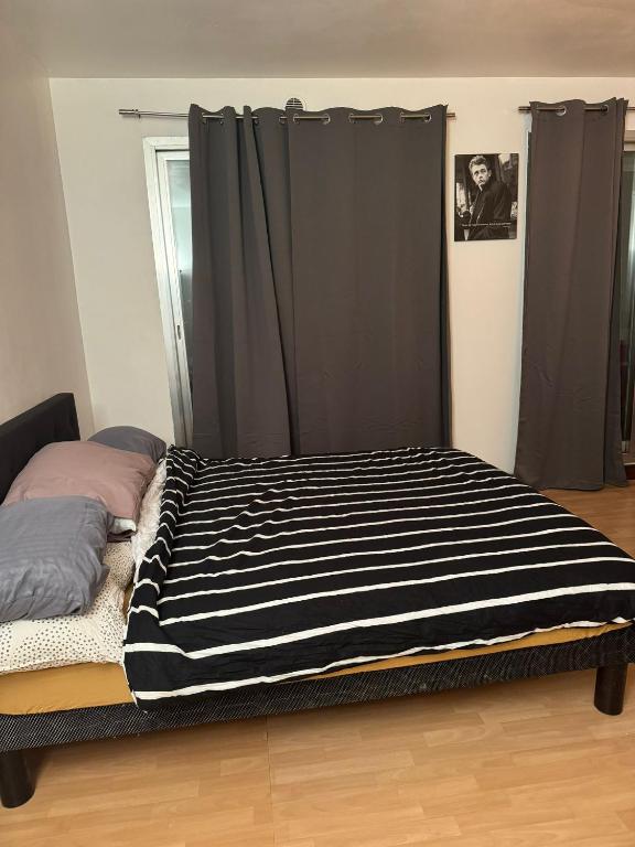 En eller flere senge i et v&aelig;relse p&aring; Champs Elys&eacute;es Cosy appartement