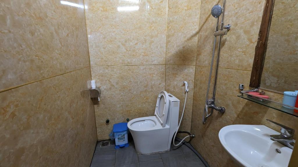 Koupelna v ubytování Xúa Vừ Homestay