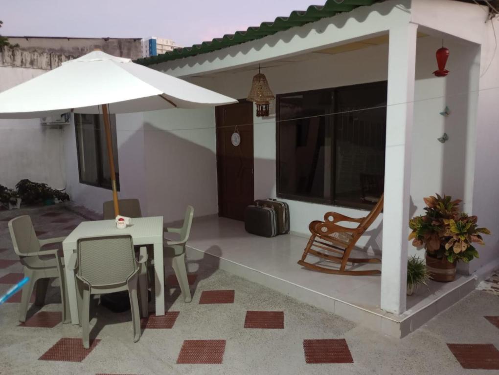 Balkón nebo terasa v ubytování Hospedaje Casa Pachi en Cartagena de Indias