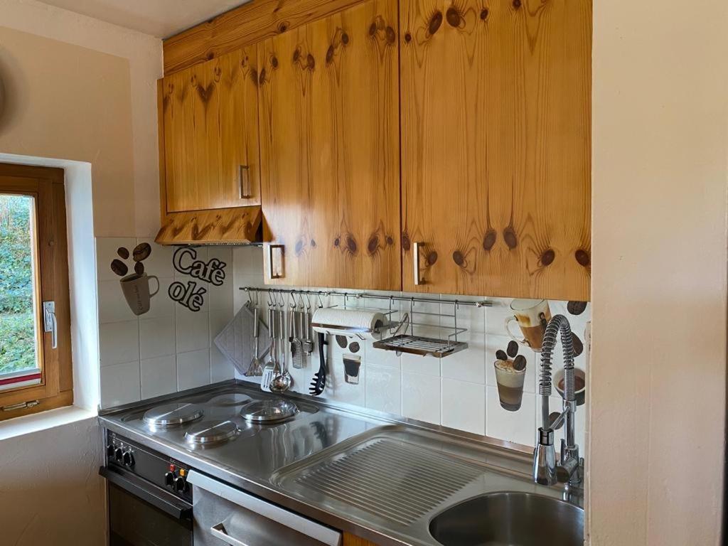 Kuchyň nebo kuchyňský kout v ubytování Flims Chalet