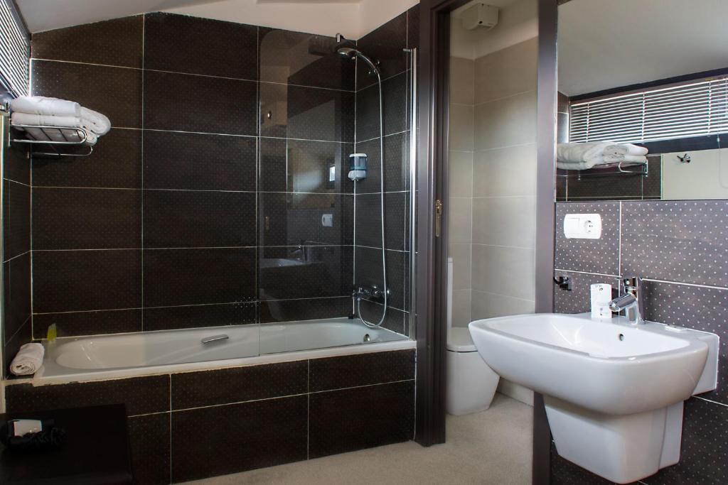 Koupelna v ubytování Hotel Teratermal