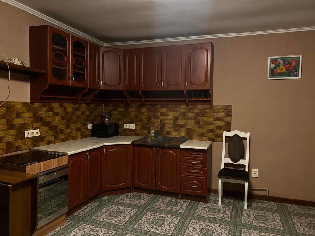 Η κουζίνα ή μικρή κουζίνα στο Cottage