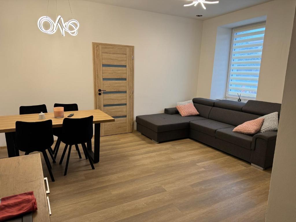 Istumisnurk majutusasutuses Apartmán Alfa