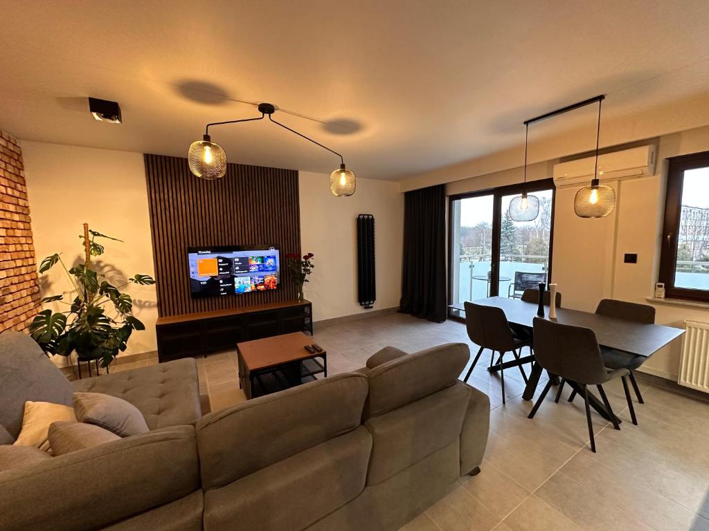 O zonă de relaxare la Apartament Opieszyn 15