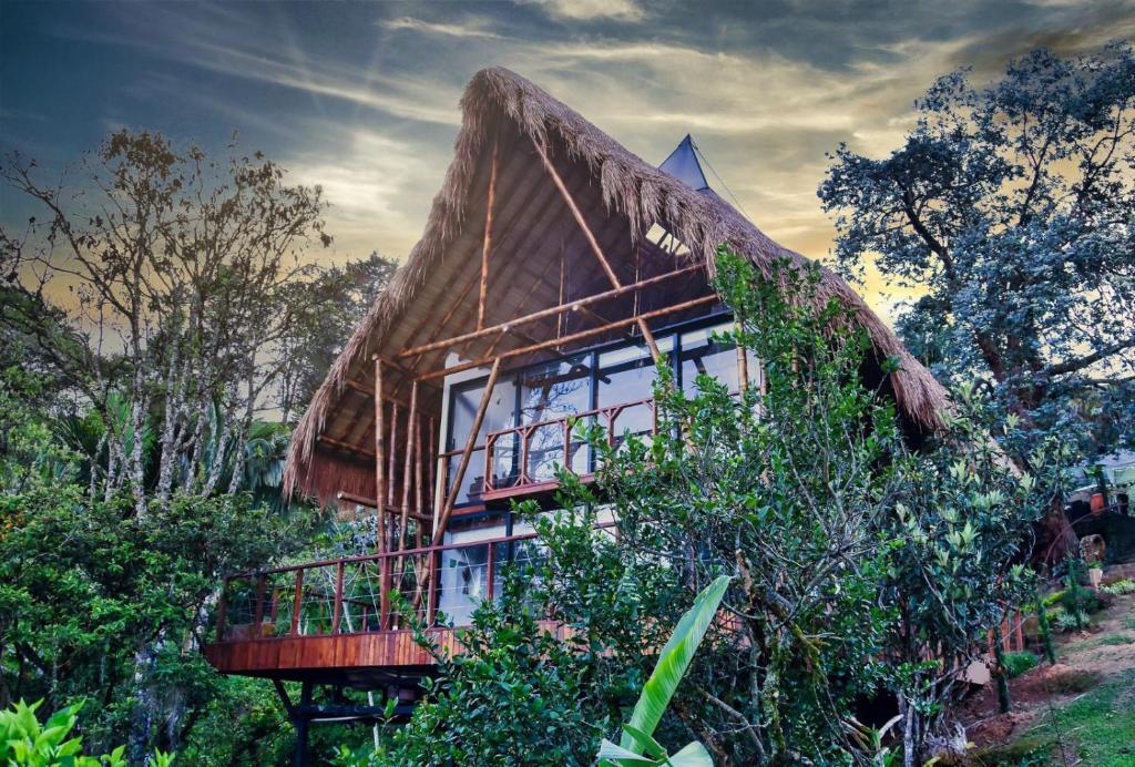 Un jardín fuera de Ibuku Hotel Guatapé - Chalets
