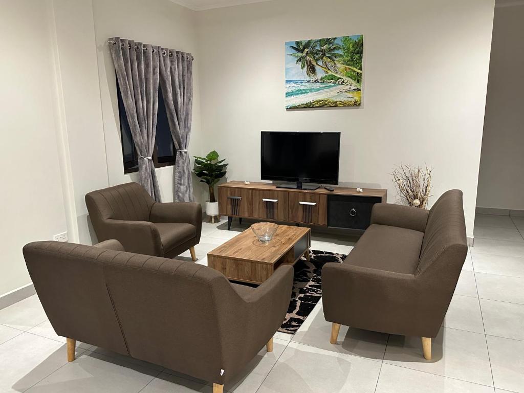 TV a/nebo společenská místnost v ubytování Aran Apartments