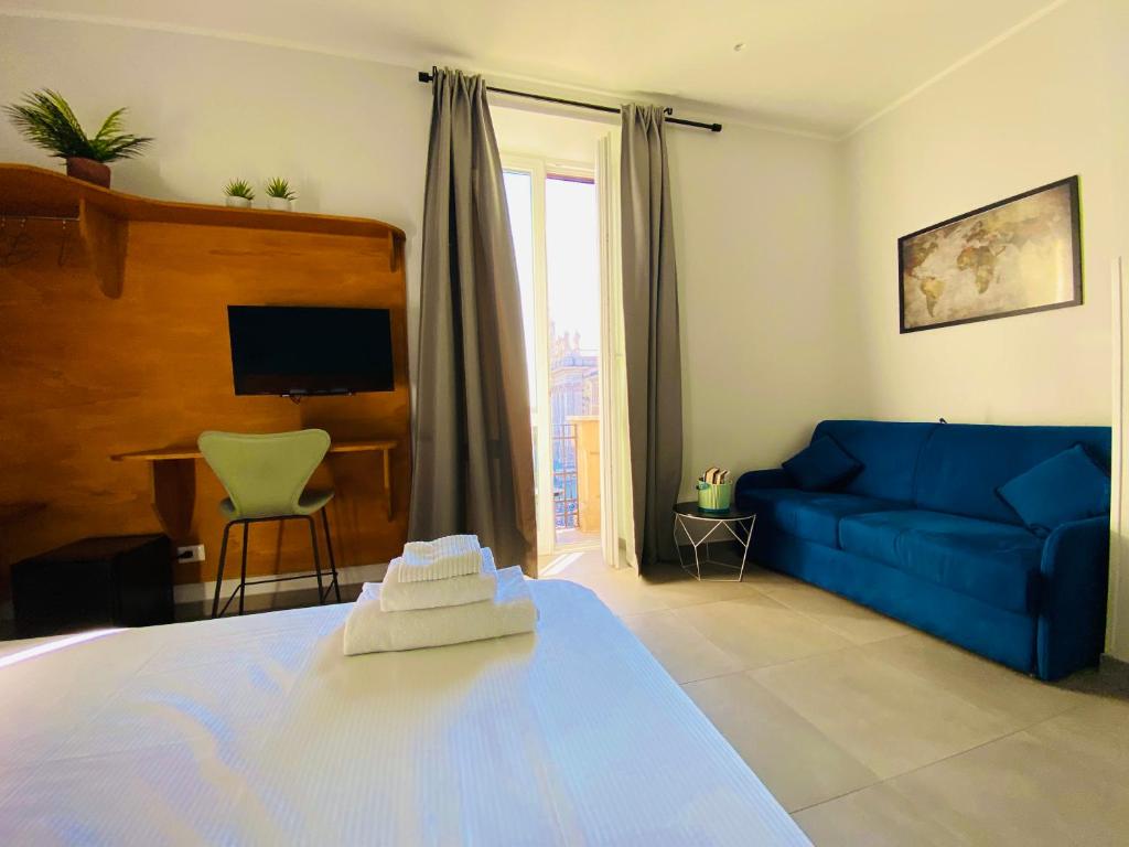 Posteľ alebo postele v izbe v ubytovaní Casa Cecilia