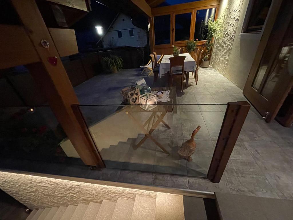 Patio nebo venkovní prostory v ubytování Gästehaus Brugger