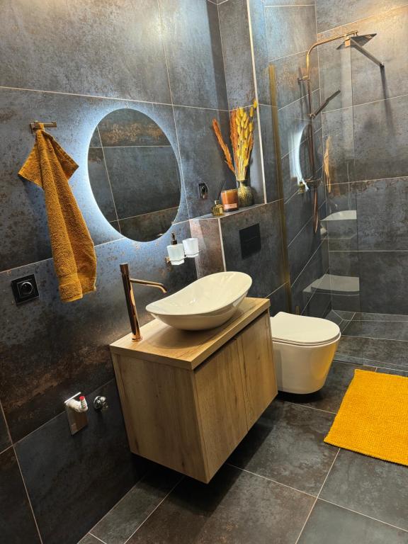 Vannituba majutusasutuses Apartmán Alfa