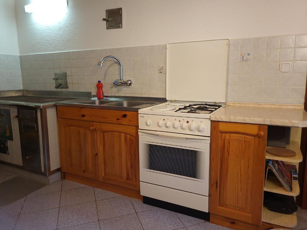 Kuchyň nebo kuchyňský kout v ubytování Jurček Holiday Home
