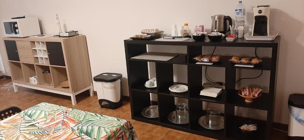 Kuchyň nebo kuchyňský kout v ubytování Locanda di Cornoleda