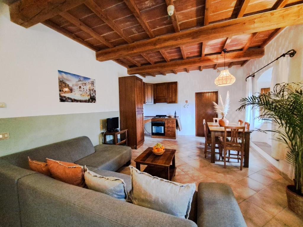 Posezení v ubytování Le Valli Tuscany