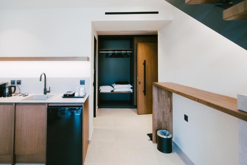 Kuchyň nebo kuchyňský kout v ubytování LAN-GO SIVOTA Luxury Living