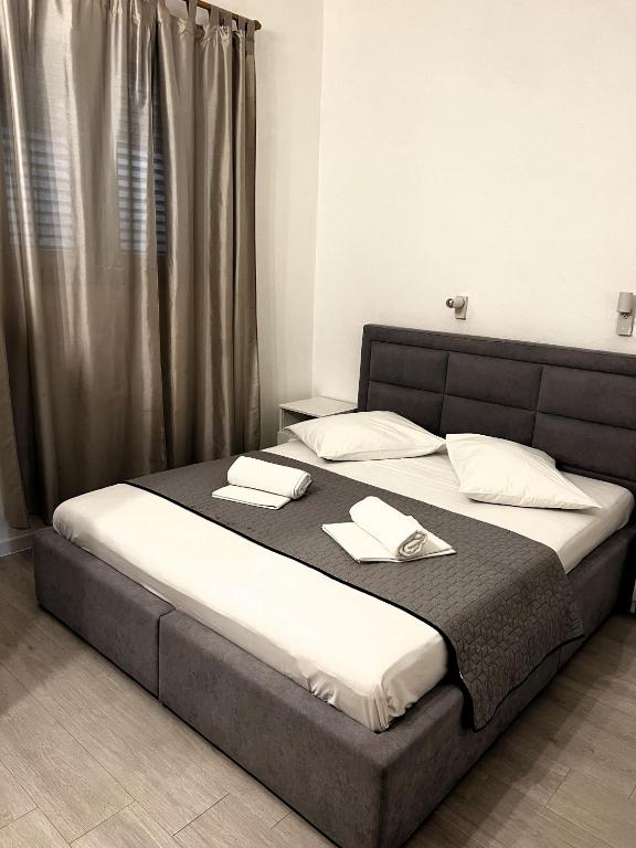 Posteľ alebo postele v izbe v ubytovaní Apartment A8 Igrane