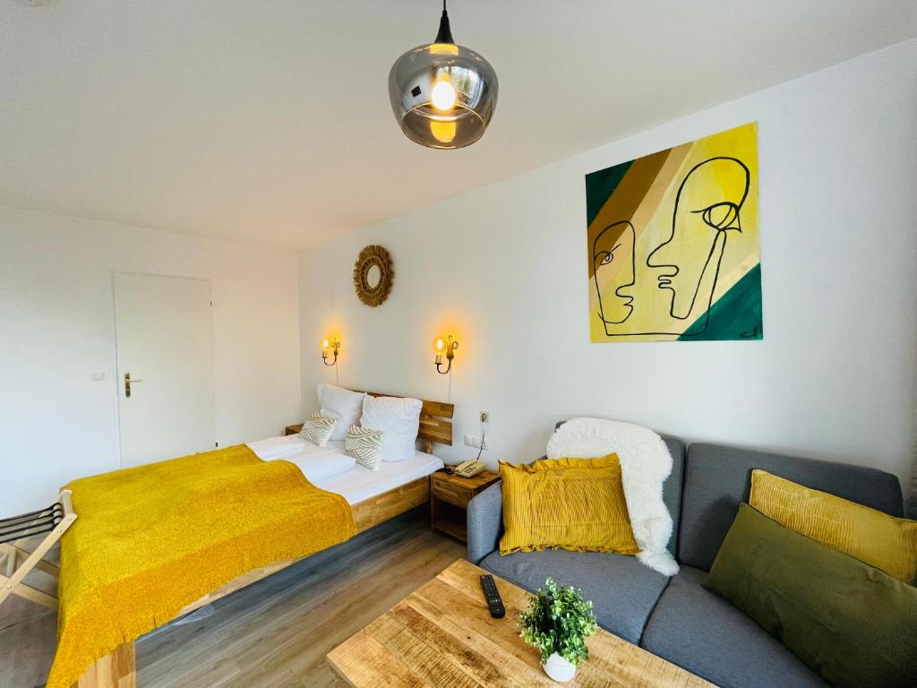 Postel nebo postele na pokoji v ubytování Hotel Berghof Graml
