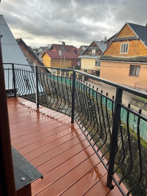 Balkón alebo terasa v ubytovaní Apartamenty u Grażyny