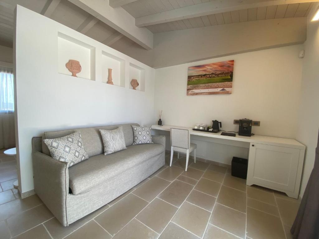Posezení v ubytování Masseria Corsano