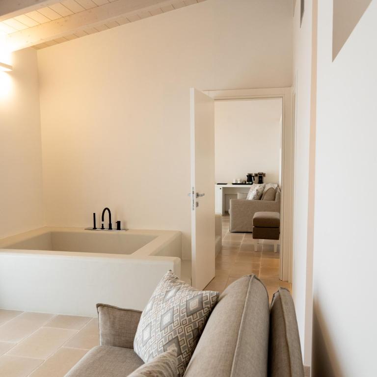 Posezení v ubytování Masseria Corsano
