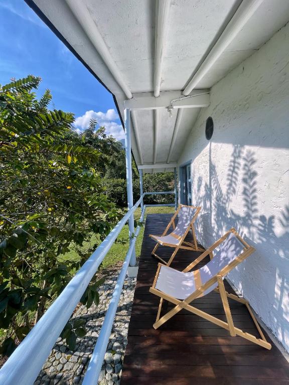 Balkón nebo terasa v ubytování Hermosa Casa frente al Río
