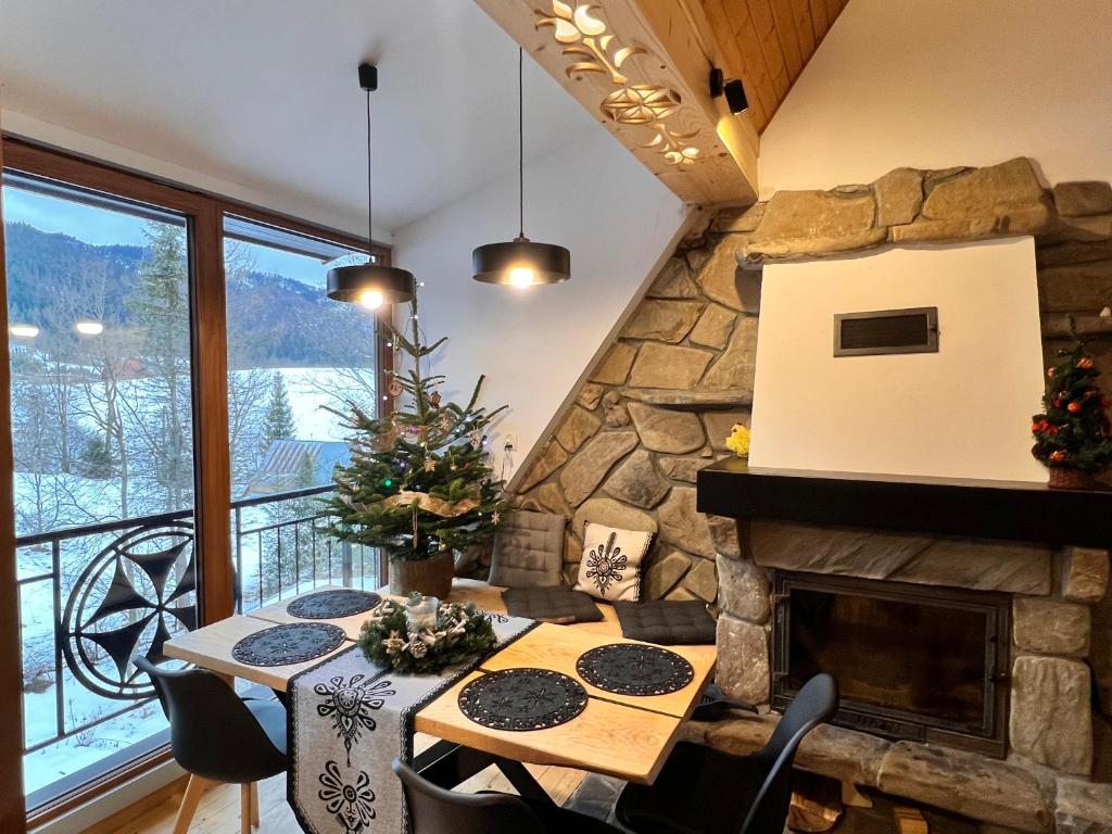 Kuchyň nebo kuchyňský kout v ubytování Villa Tatrydom