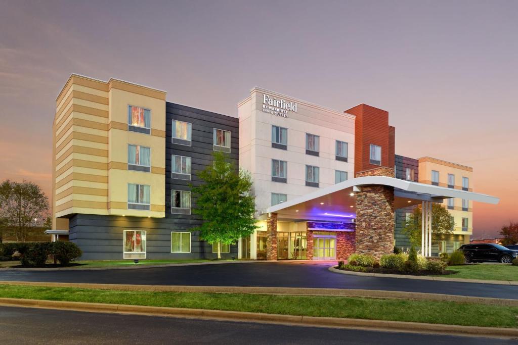 a rendering of the front of a hotel at Fairfield Inn & Suites by Marriott Jackson in Jackson