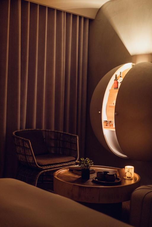 Posezení v ubytování 了了礁溪 Vivir Jiaoxi Hotel