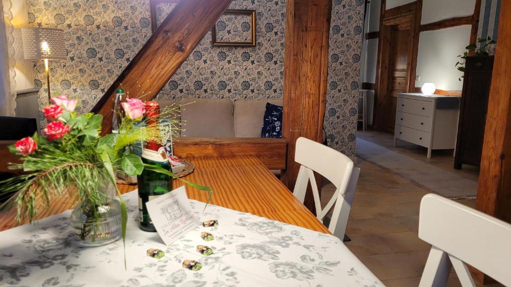Istumisnurk majutusasutuses Im alten Rathaus