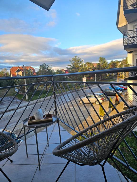 Un balcón o terraza en Studio apartman Verte