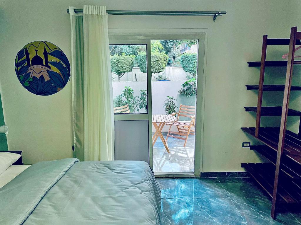 Posezení v ubytování Maadi Groove Guesthouse