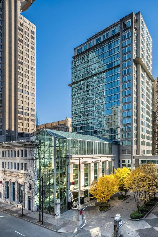 Nespecifikovaný výhled na destinaci Vancouver nebo výhled na město při pohledu z hotelu
