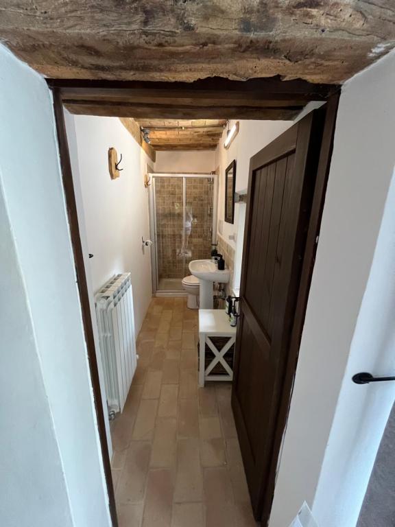 Koupelna v ubytování Casa Al Fondo