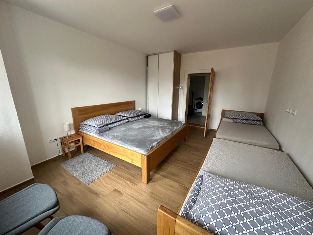 Postel nebo postele na pokoji v ubytování Vila Kosmonautka - Velké Losiny