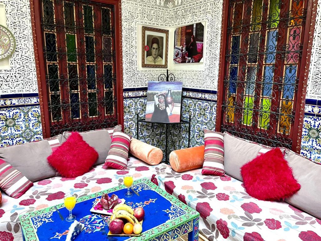 Posezení v ubytování RIAD TENDANCE IN MARRAKECH