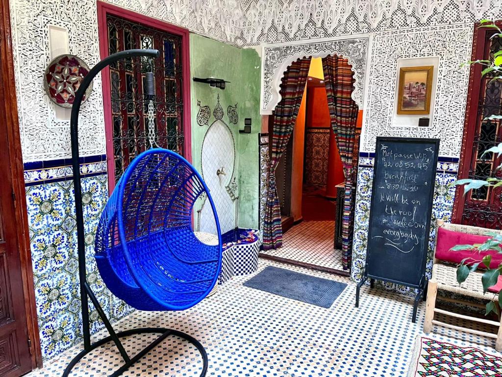 Posezení v ubytování RIAD TENDANCE IN MARRAKECH