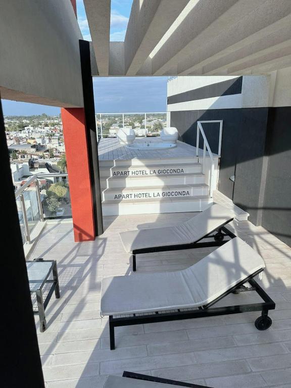 Balkón nebo terasa v ubytování La Gioconda Apart Hotel
