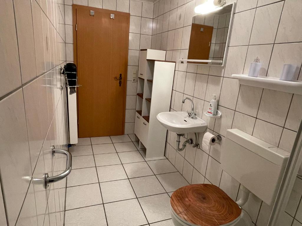 Koupelna v ubytování Ferienwohnung Tina