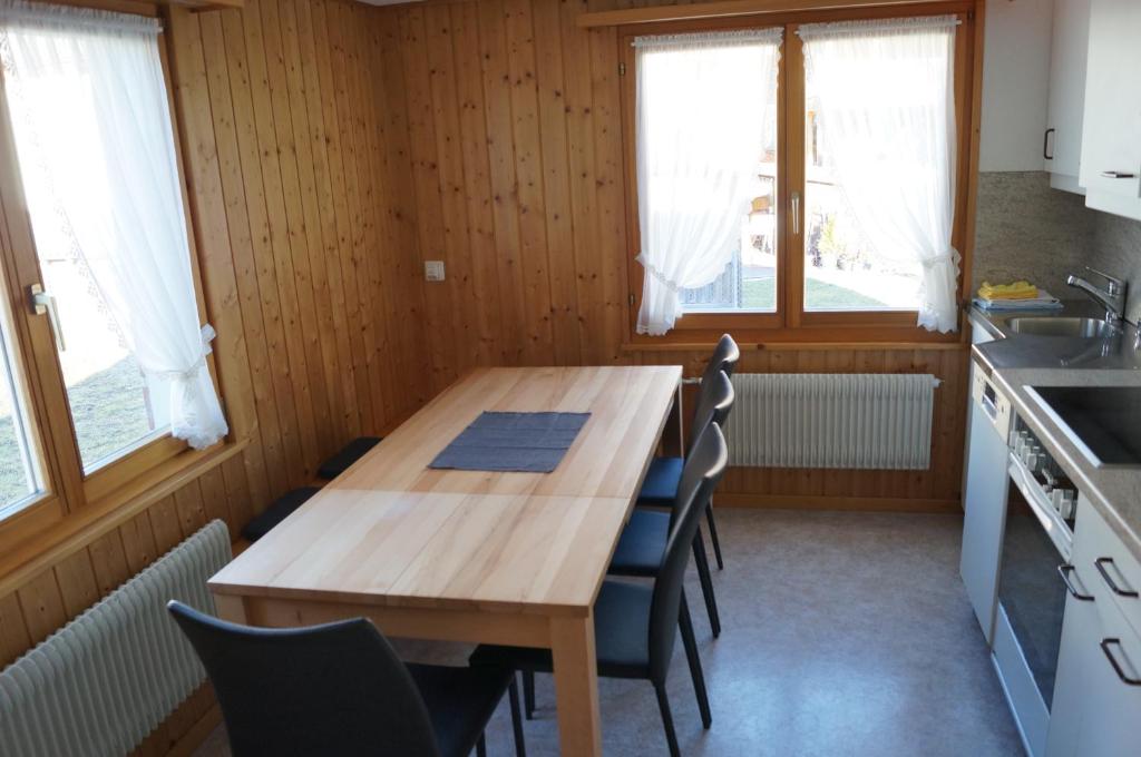 Kuchyň nebo kuchyňský kout v ubytování Ferienhaus Schils