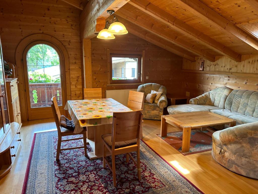 Posezení v ubytování Ferienwohnung Volgger