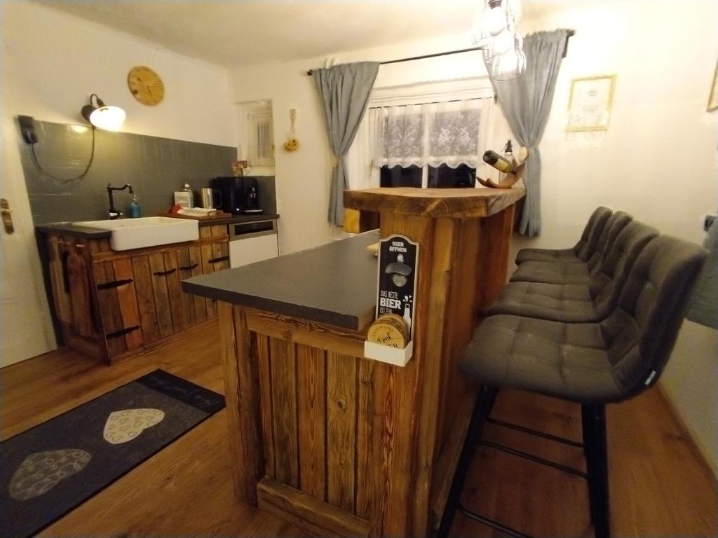 Kuchyň nebo kuchyňský kout v ubytování Arlberghaus Rocks