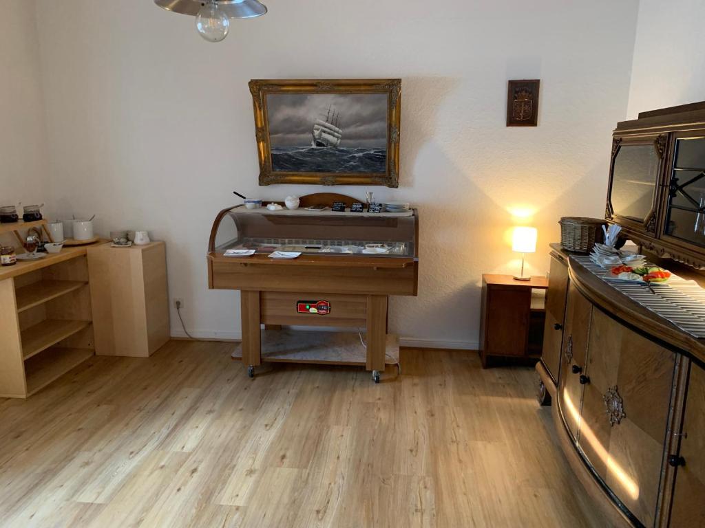 Kuchyň nebo kuchyňský kout v ubytování Pension Haus Beckmann
