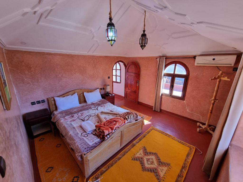 Auberge Restaurant Telouet - Habitación Doble Con Vistas A La Montaña