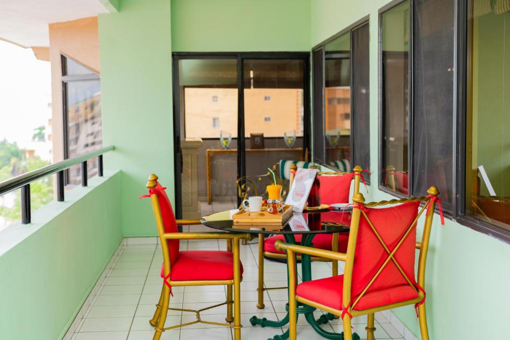 Posezení v ubytování Aparthotel Guijarros