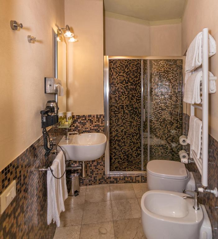 Koupelna v ubytování Residenza d'Epoca Relais I Miracoli