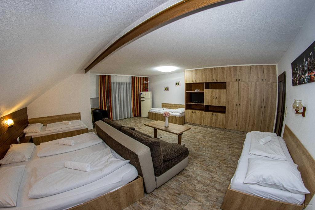 Hotel Alte Innbrücke - Neuhaus am Inn - Studio Apartment 5 Beds With Balcony