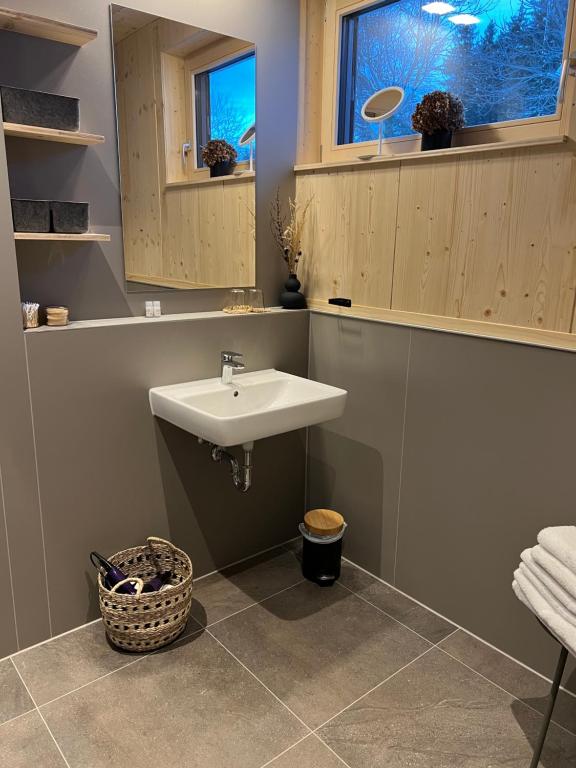 Koupelna v ubytování roo'n Lodges#KOLM