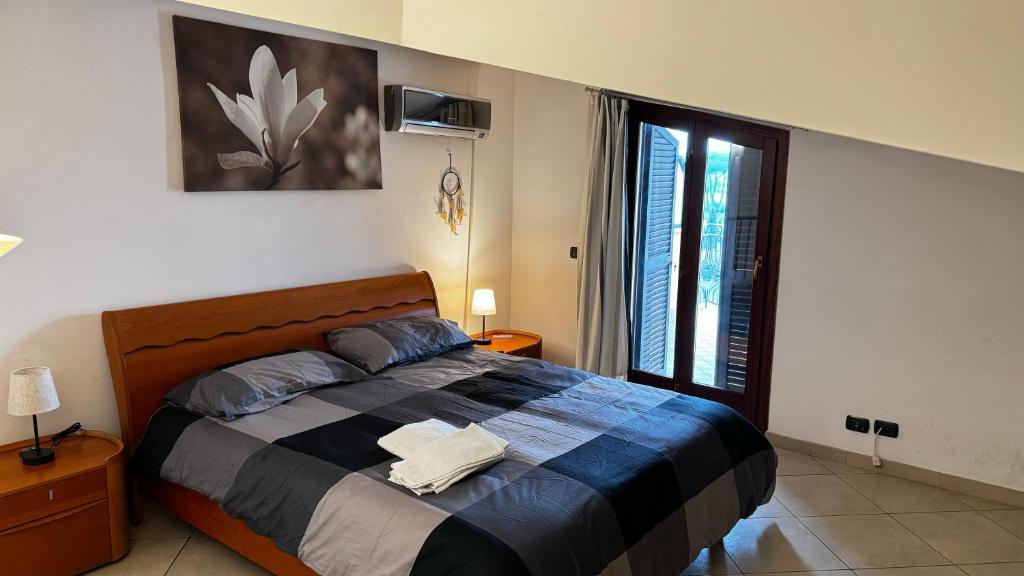Postel nebo postele na pokoji v ubytování Eva Guest house apartment
