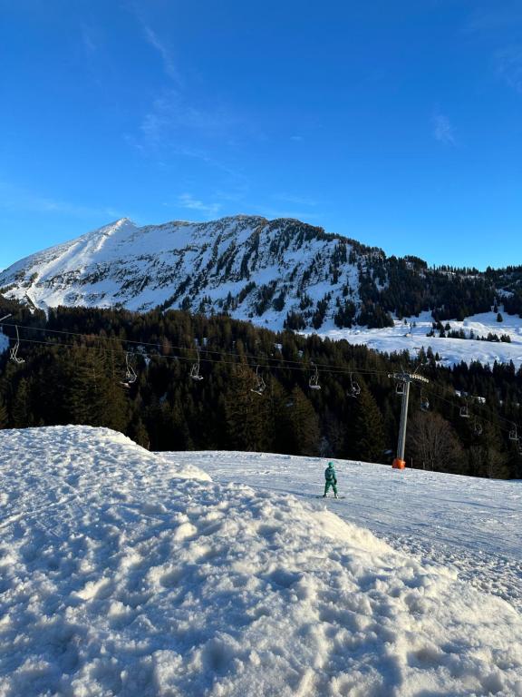 Alpenblick Loft neben Skilift in Amden Arvenbüel v zimě