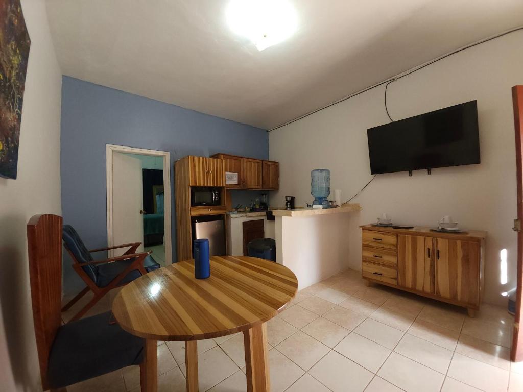 Kuchyň nebo kuchyňský kout v ubytování Apart Eco Estudio Joocah